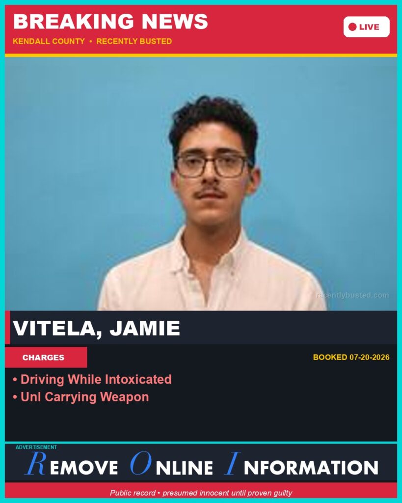 Booking photo of Vitela, Jamie