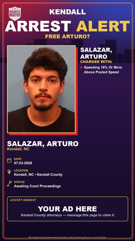 Booking photo of Salazar, Arturo