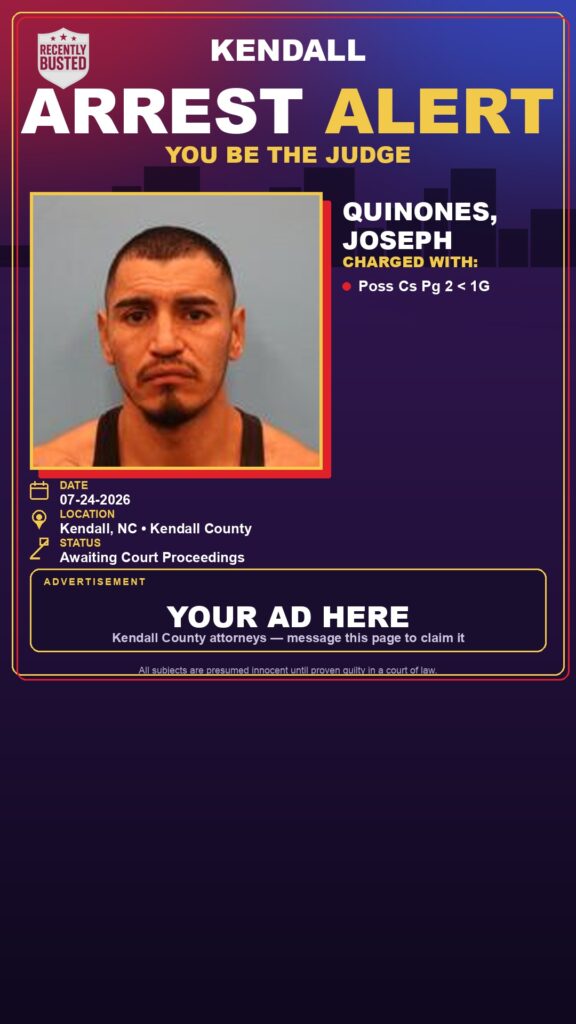 Arrest report - Quinones, Joseph