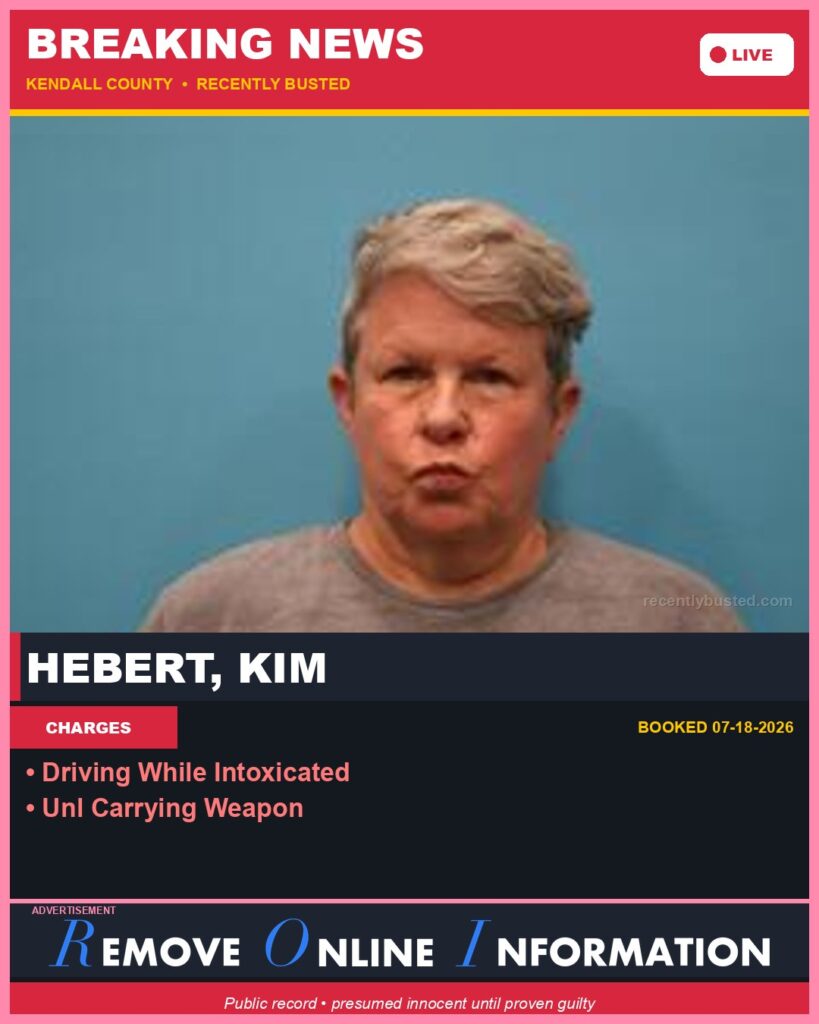 Booking photo of Hebert, Kim