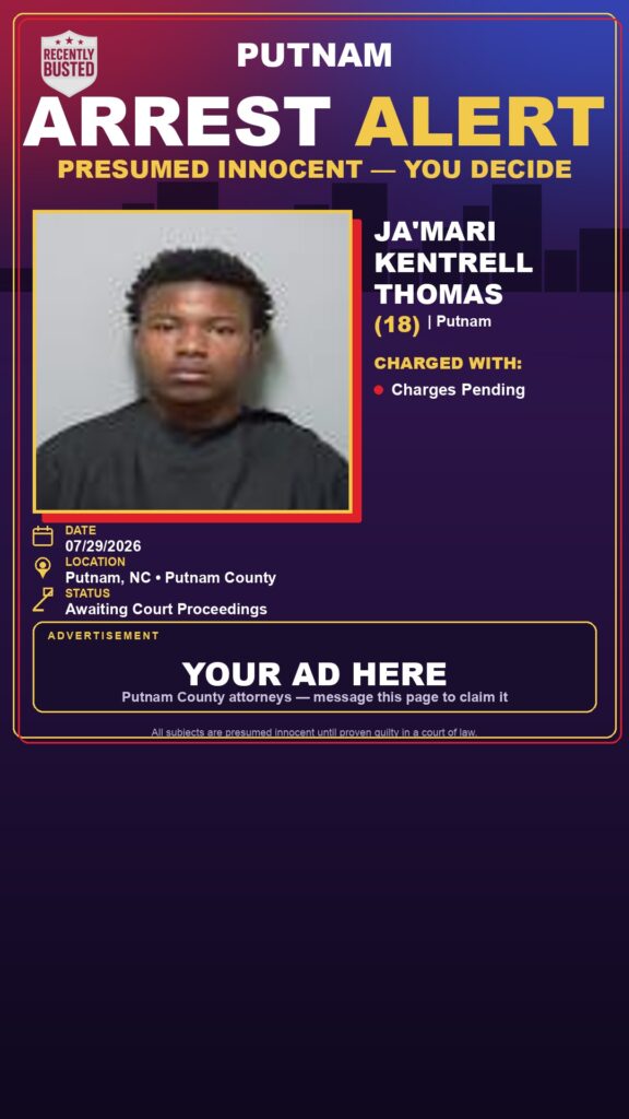 Arrest report - Ja’Mari Kentrell Thomas