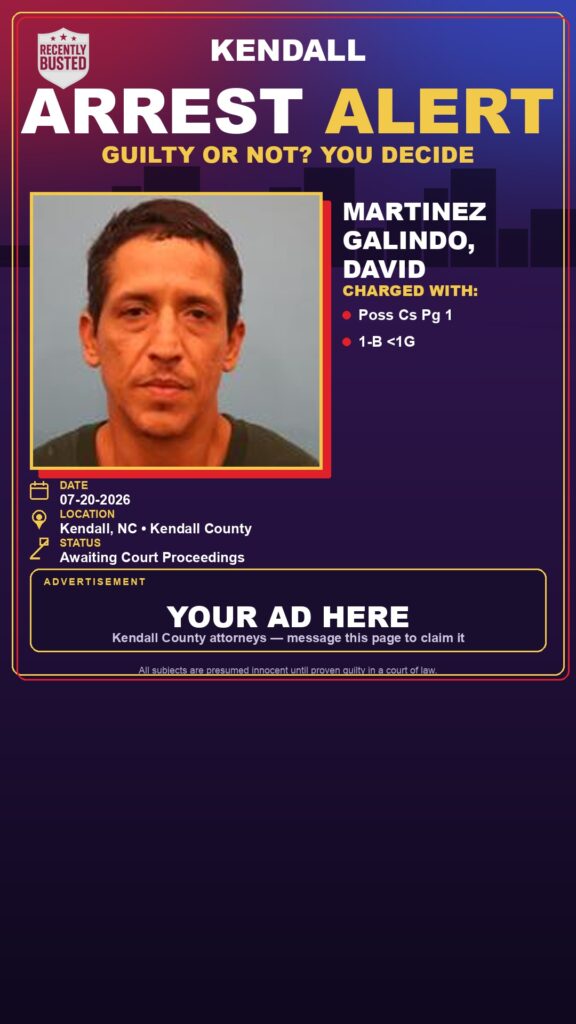 Booking photo of Martinez Galindo, David