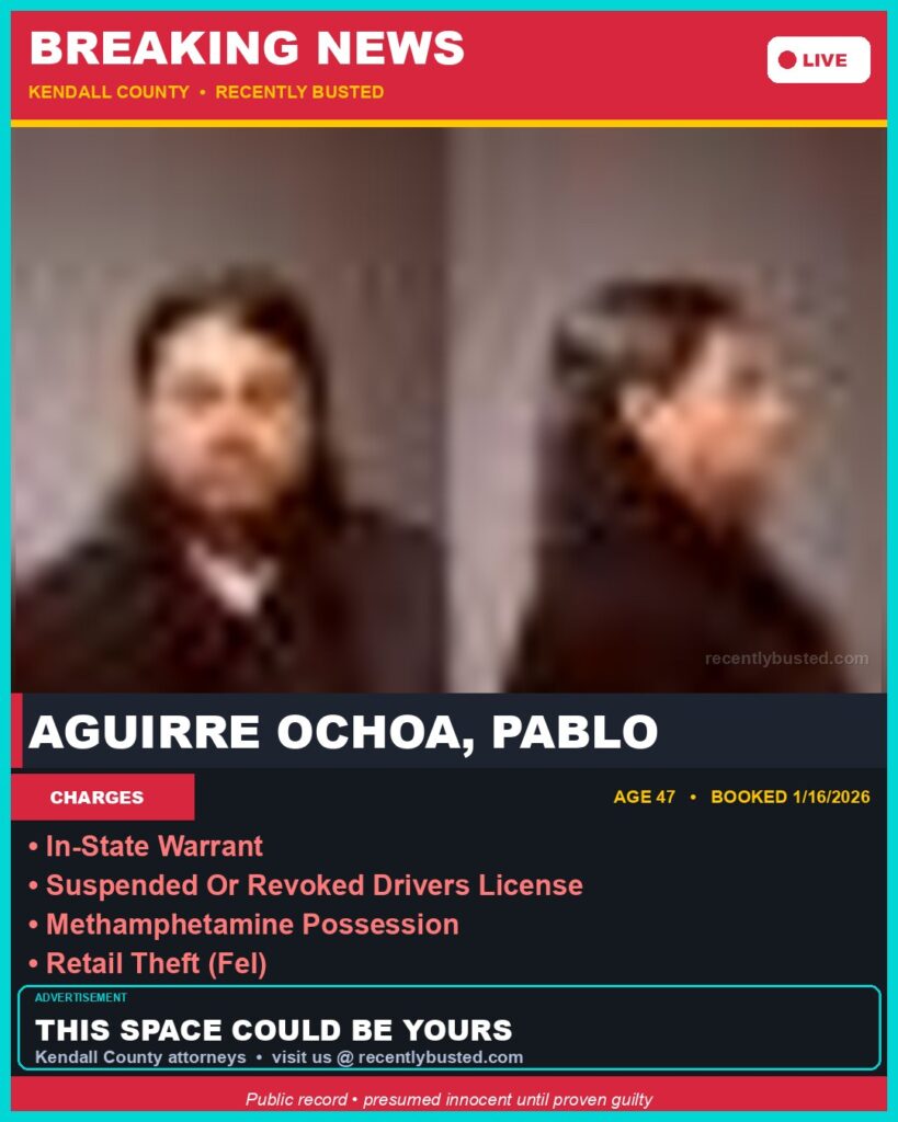 Booking photo of AGUIRRE OCHOA, PABLO