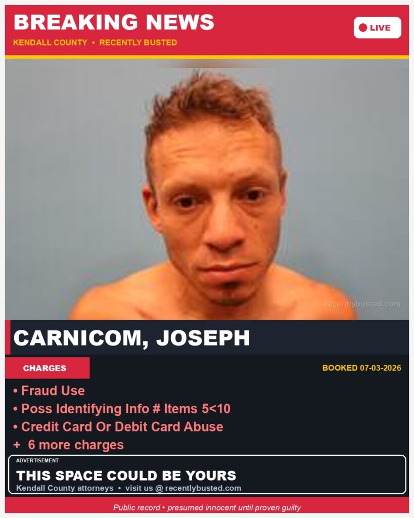 Booking photo of Carnicom, Joseph