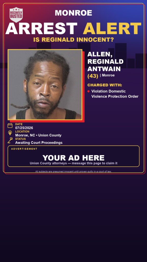 Booking photo of ALLEN, REGINALD ANTWAIN