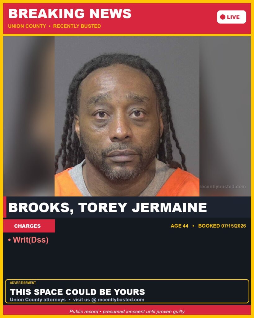 Booking photo of BROOKS, TOREY JERMAINE