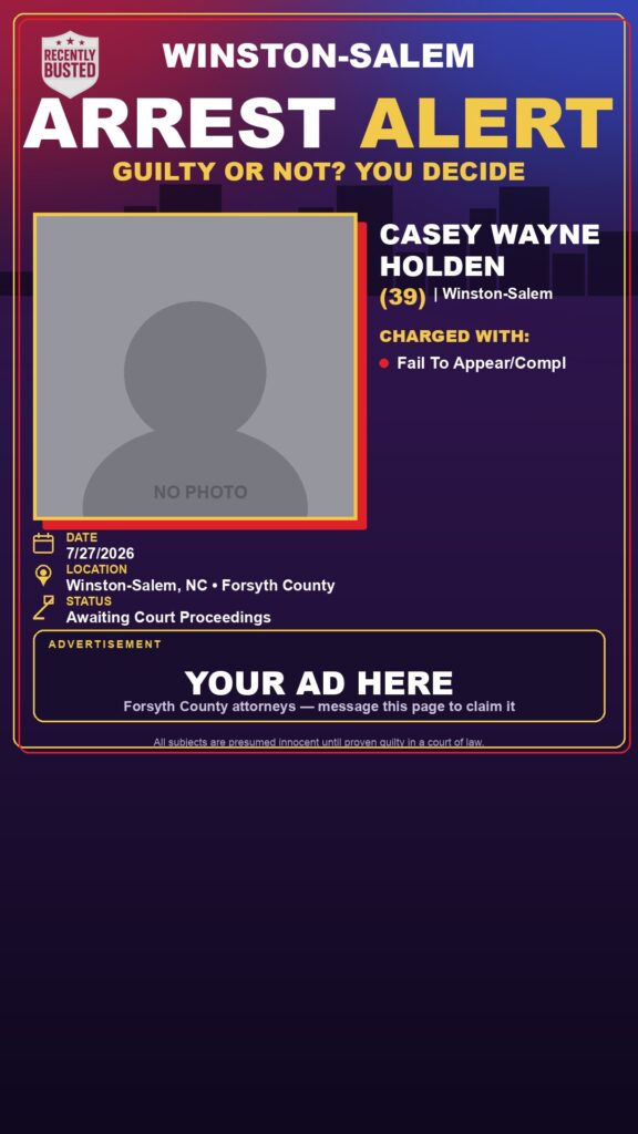 Booking photo of CASEY WAYNE HOLDEN