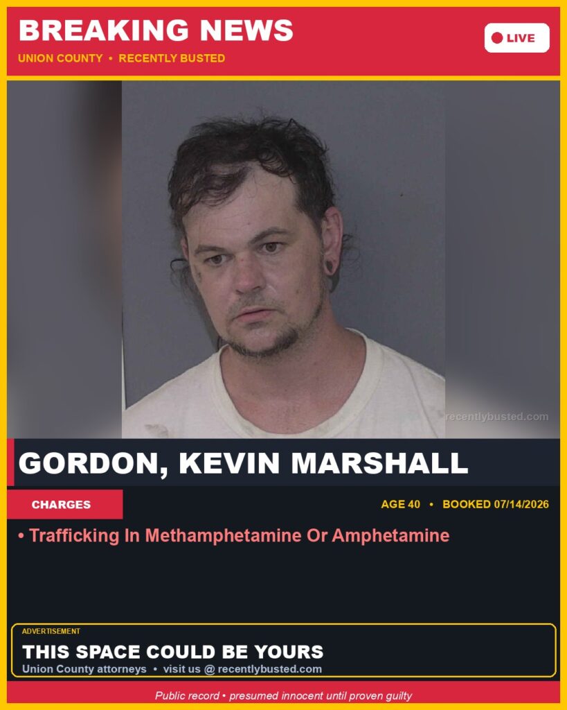 Booking photo of GORDON, KEVIN MARSHALL
