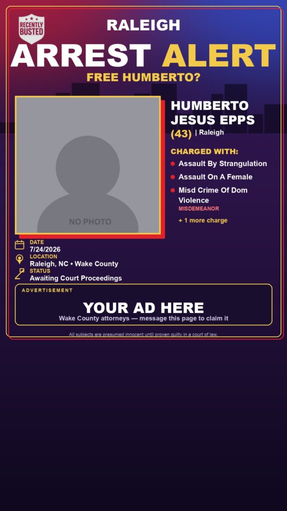 Booking photo of HUMBERTO JESUS EPPS