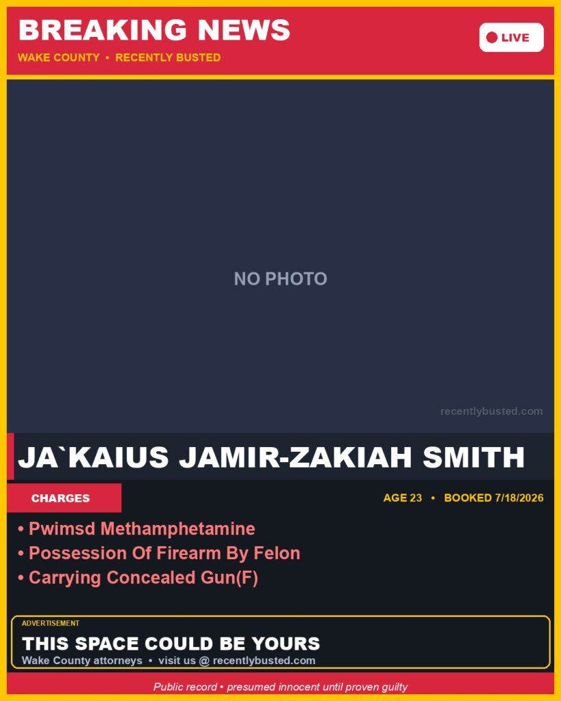 Booking photo of JA`KAIUS JAMIR-ZAKIAH SMITH
