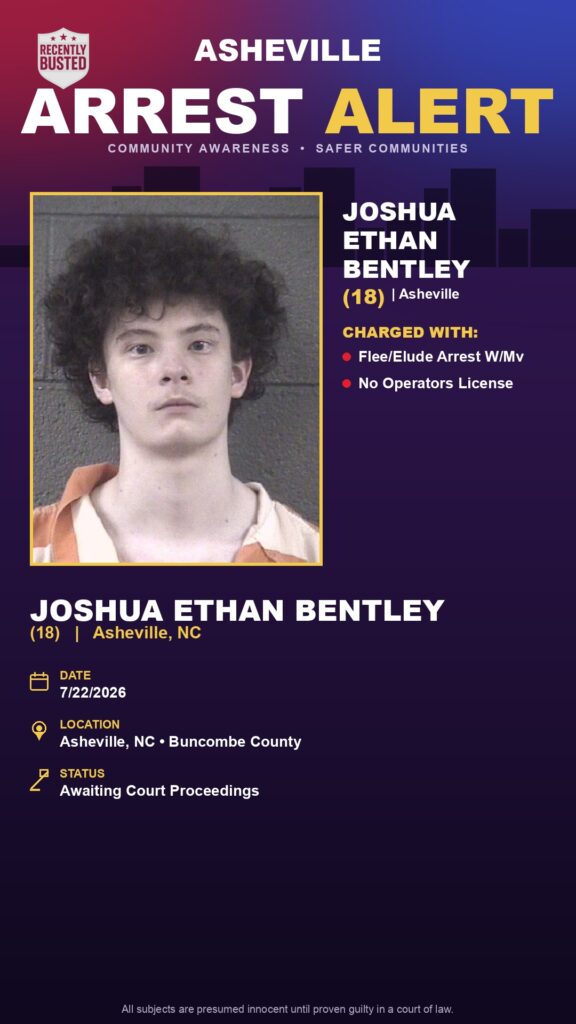Booking photo of JOSHUA ETHAN BENTLEY