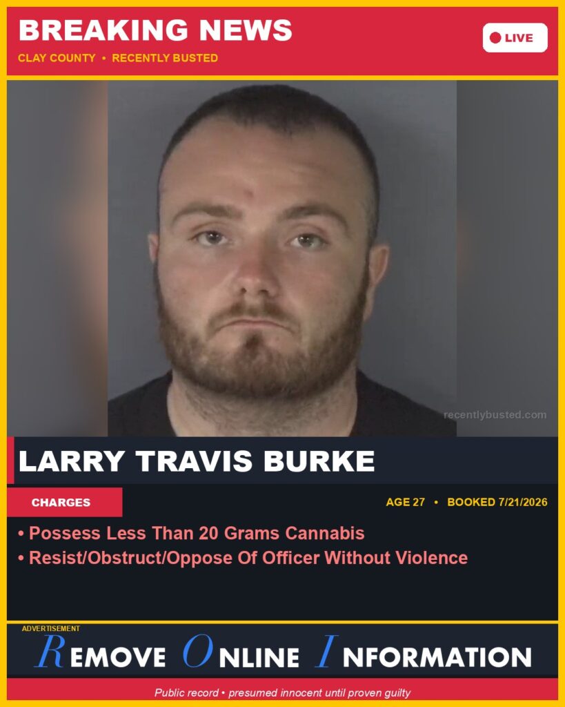 Booking photo of LARRY TRAVIS BURKE