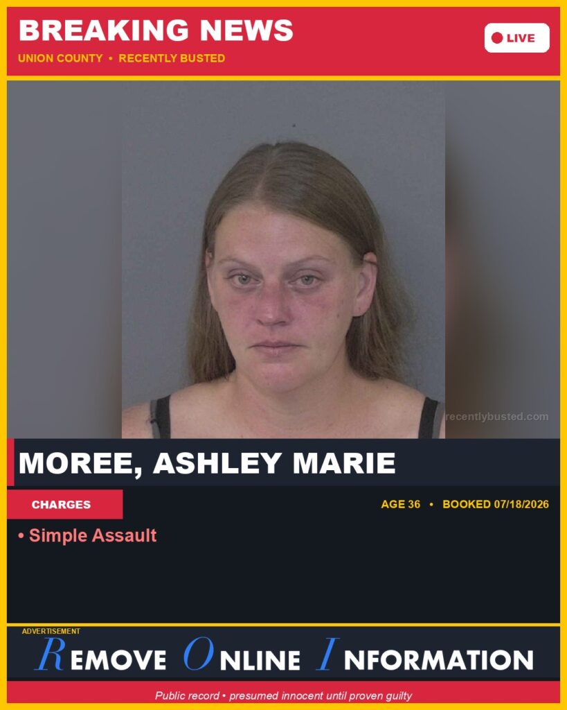 Booking photo of MOREE, ASHLEY MARIE