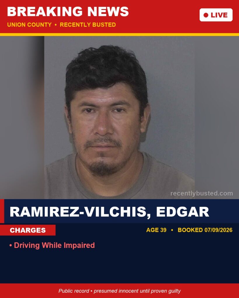 Booking photo of RAMIREZ-VILCHIS, EDGAR
