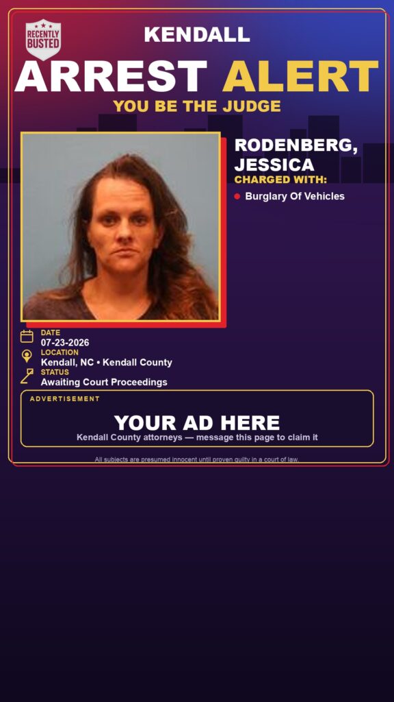 Booking photo of Rodenberg, Jessica