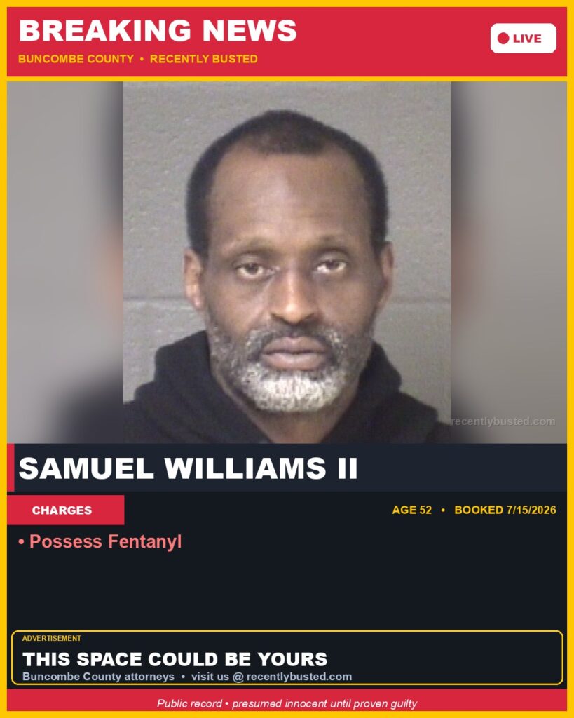 Booking photo of SAMUEL WILLIAMS II