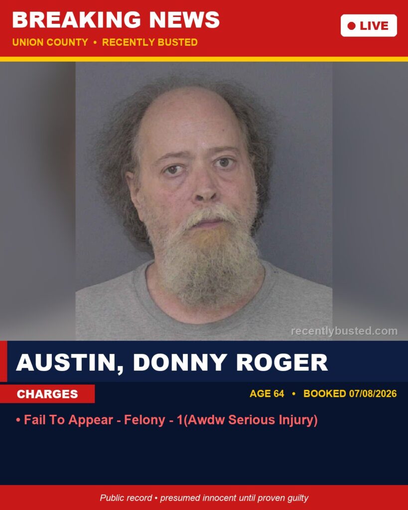 Booking photo of AUSTIN, DONNY ROGER