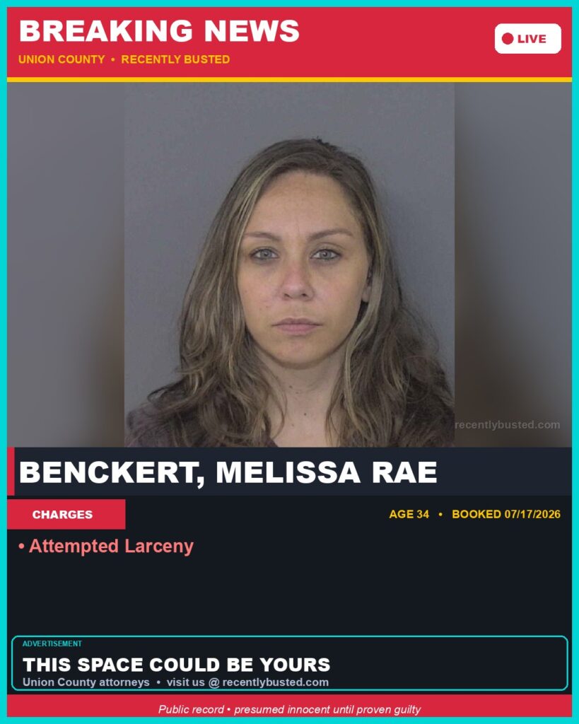 Booking photo of BENCKERT, MELISSA RAE