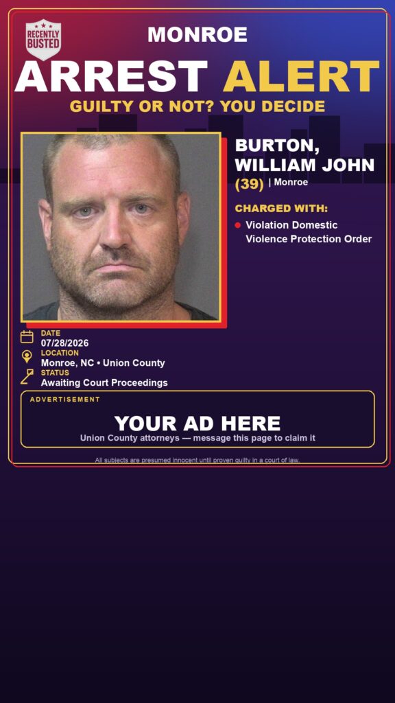 Booking photo of BURTON, WILLIAM JOHN