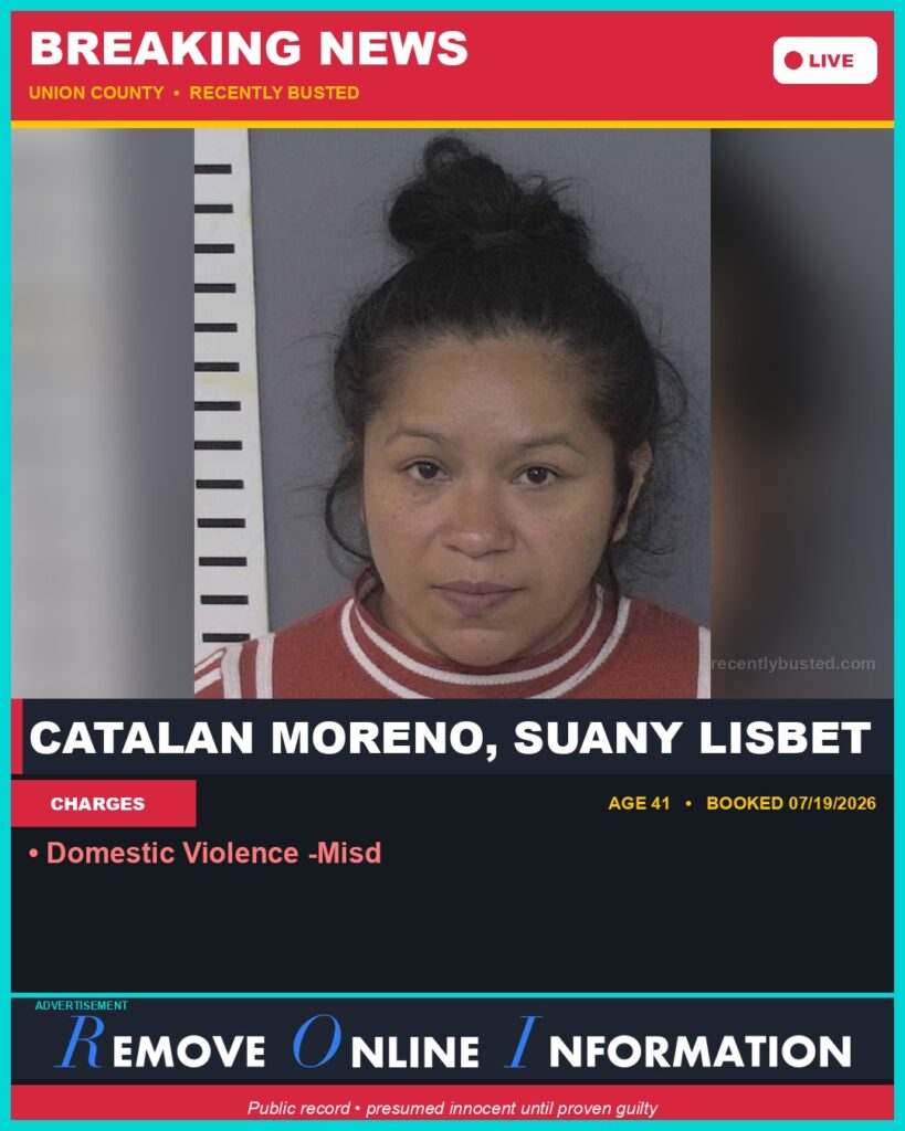 Booking photo of CATALAN MORENO, SUANY LISBET