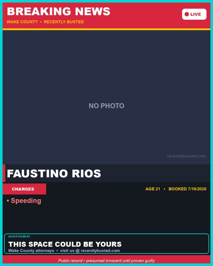 Booking photo of FAUSTINO RIOS