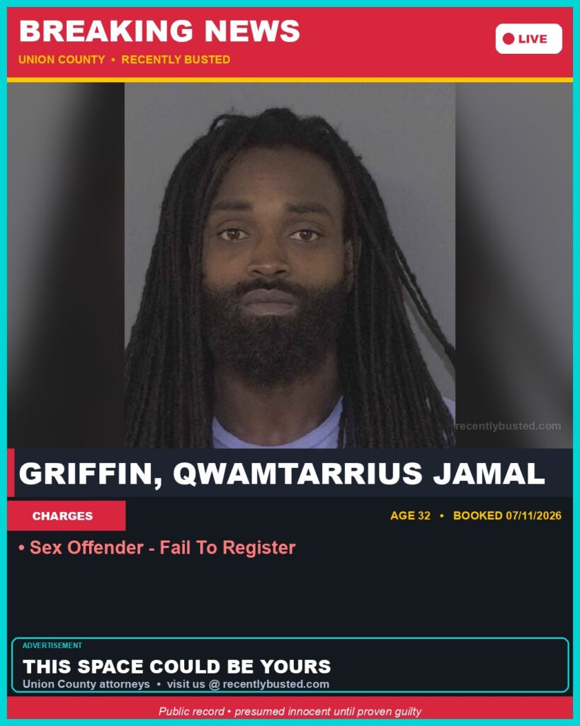 Booking photo of GRIFFIN, QWAMTARRIUS JAMAL