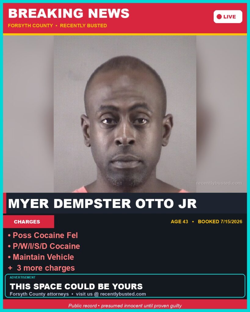 Booking photo of MYER DEMPSTER OTTO JR