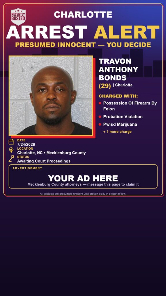 Booking photo of TRAVON ANTHONY BONDS