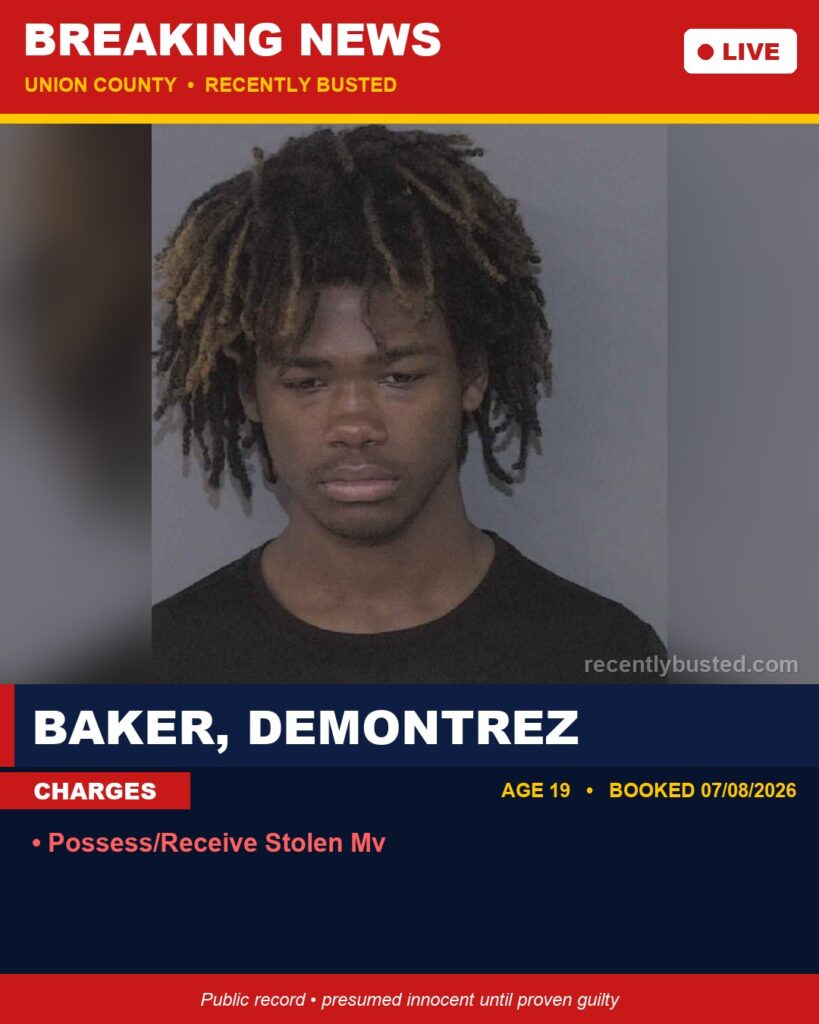 Booking photo of BAKER, DEMONTREZ