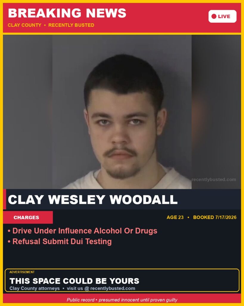 Booking photo of CLAY WESLEY WOODALL