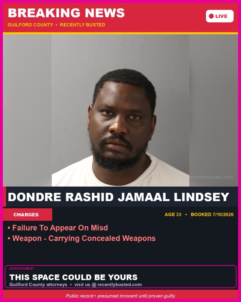 Booking photo of DONDRE RASHID JAMAAL LINDSEY