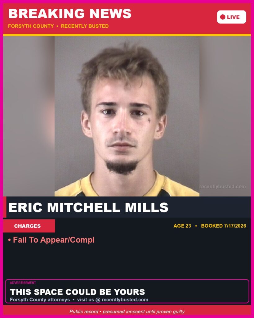 Booking photo of ERIC MITCHELL MILLS