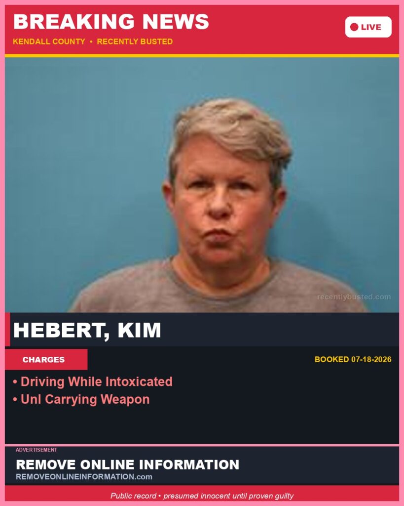 Booking photo of Hebert, Kim