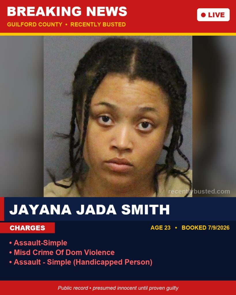 Booking photo of JAYANA JADA SMITH