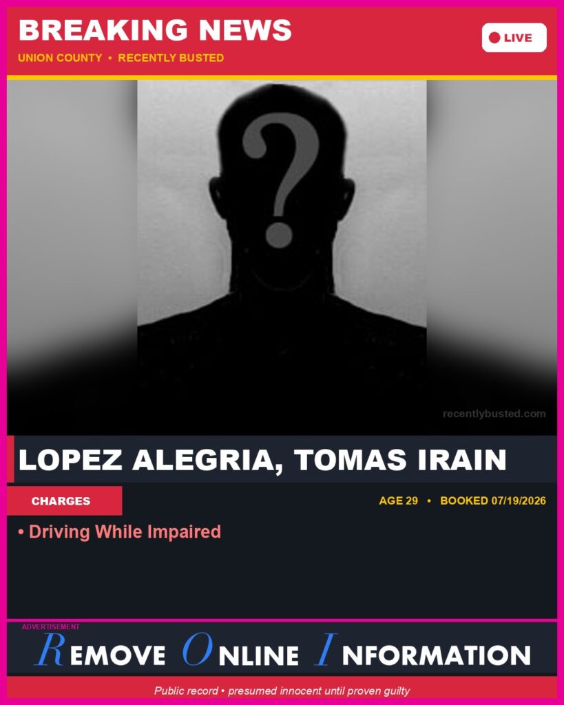 Booking photo of LOPEZ ALEGRIA, TOMAS IRAIN