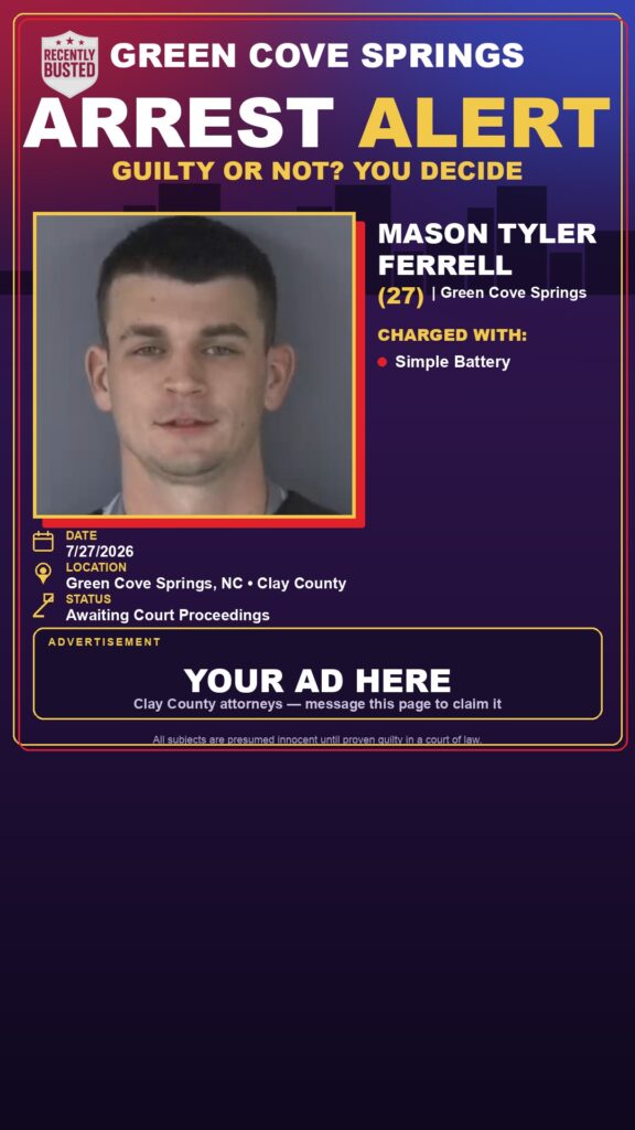 Booking photo of MASON TYLER FERRELL