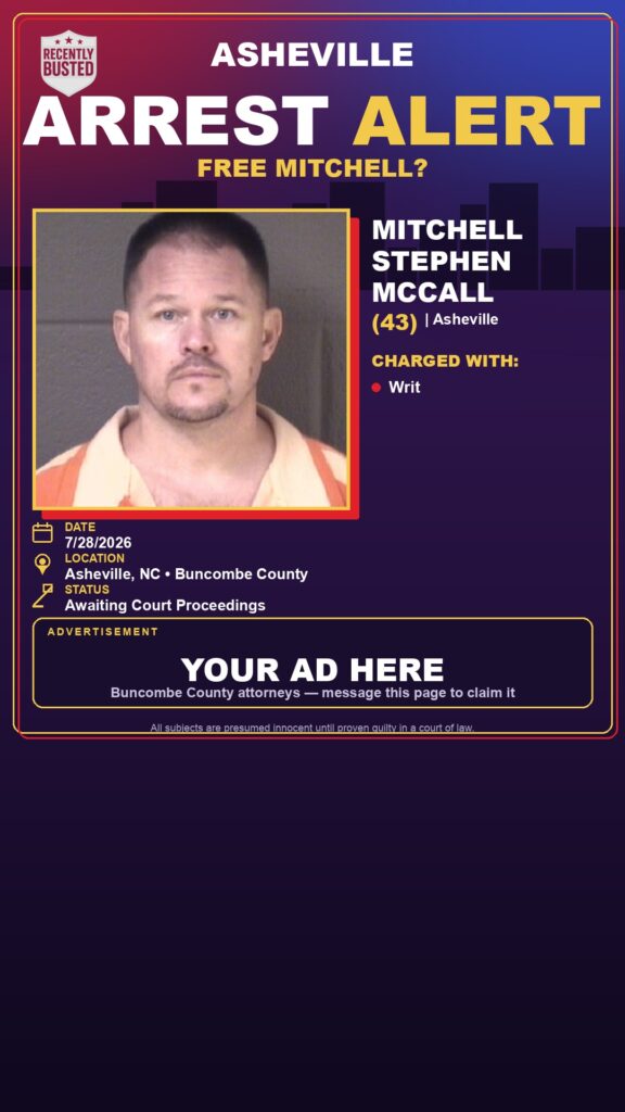 Booking photo of MITCHELL STEPHEN MCCALL