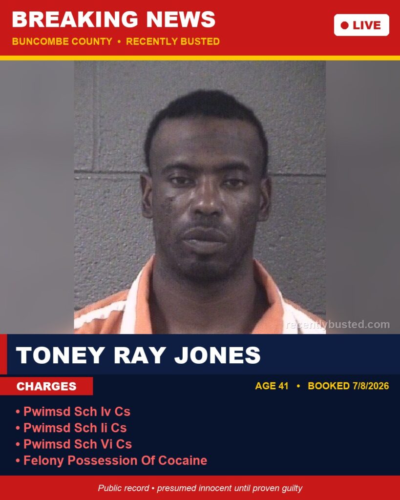 Booking photo of TONEY RAY JONES