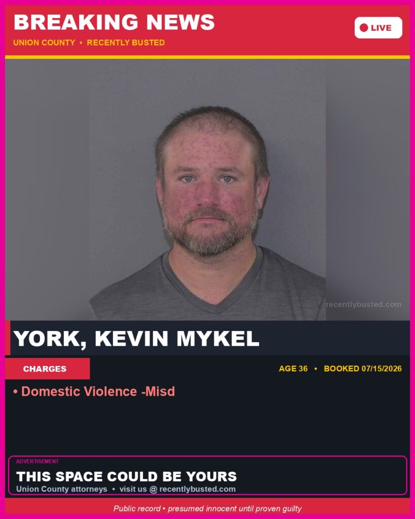 Booking photo of YORK, KEVIN MYKEL