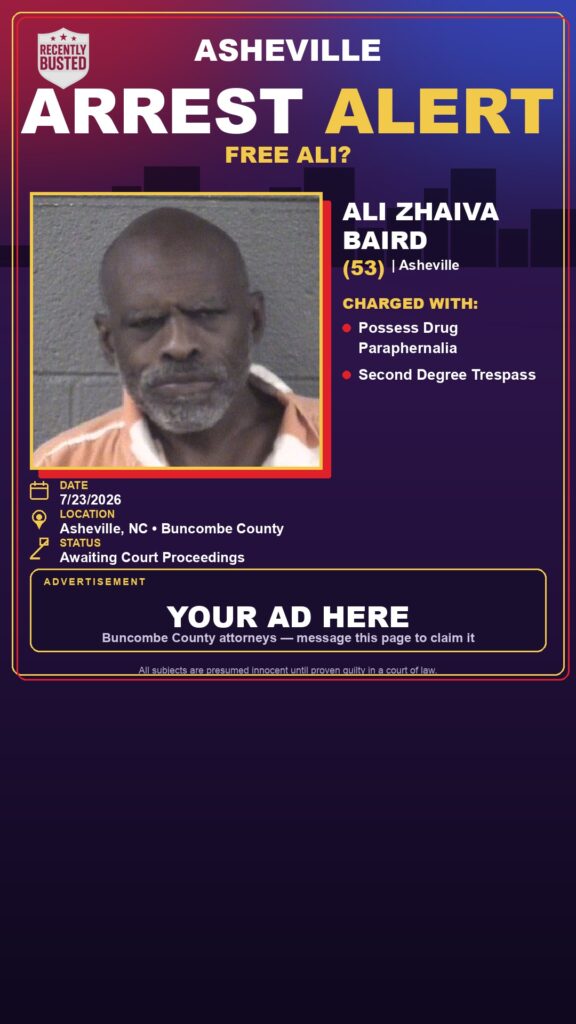 Booking photo of ALI ZHAIVA BAIRD