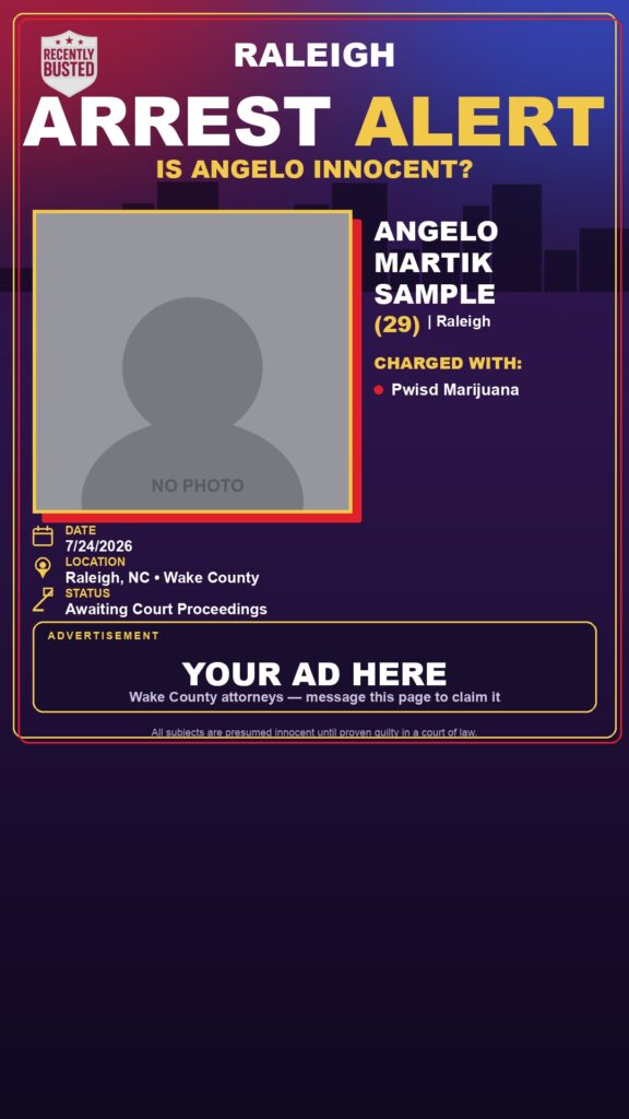 Booking photo of ANGELO MARTIK SAMPLE
