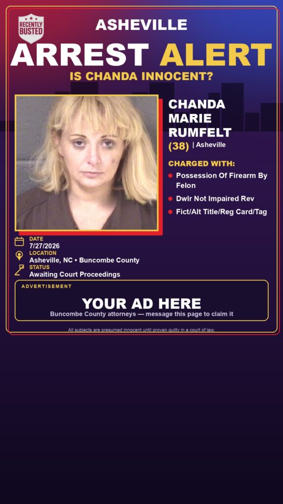 Booking photo of CHANDA MARIE RUMFELT