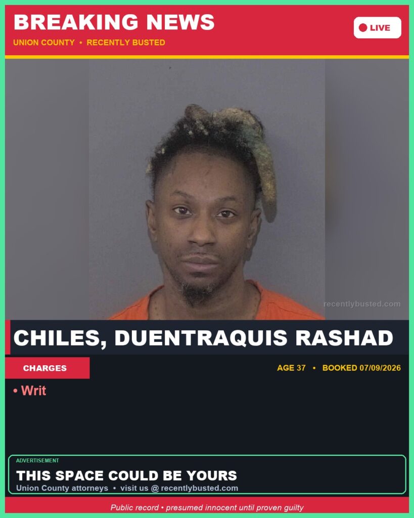 Booking photo of CHILES, DUENTRAQUIS RASHAD