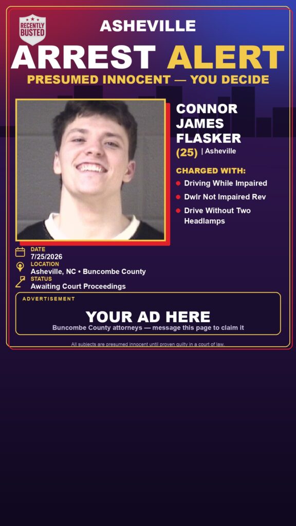 Booking photo of CONNOR JAMES FLASKER
