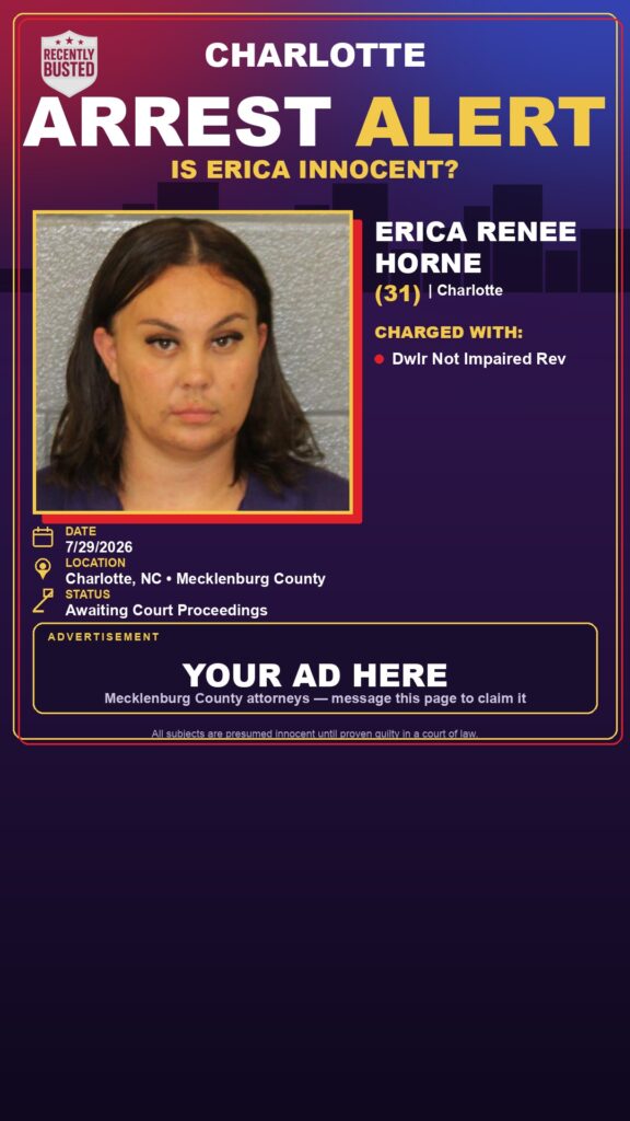 Arrest report - ERICA RENEE HORNE