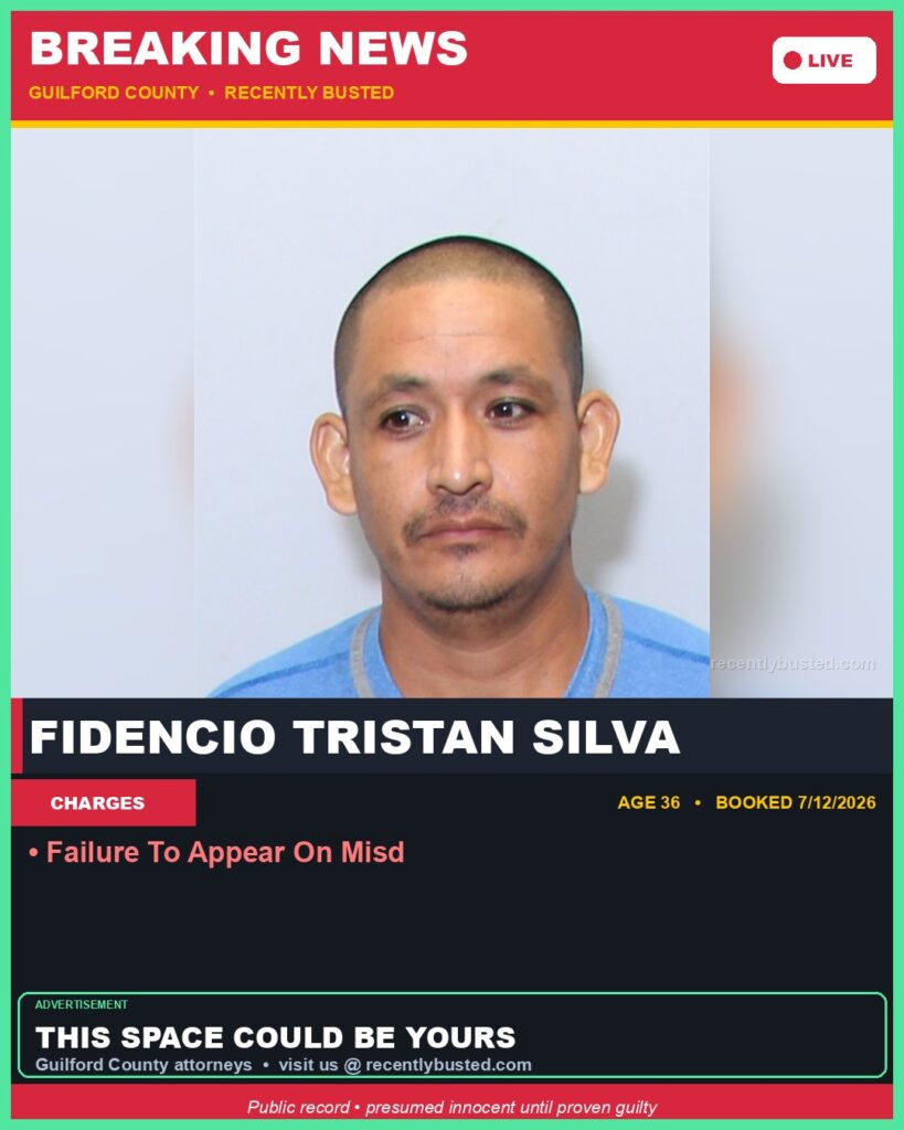 Booking photo of FIDENCIO TRISTAN SILVA