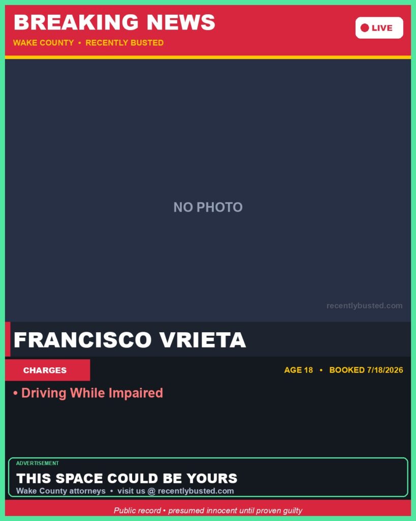 Booking photo of FRANCISCO VRIETA