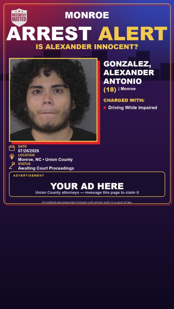 Booking photo of GONZALEZ, ALEXANDER ANTONIO