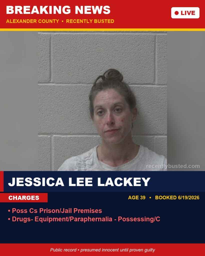 Booking photo of JESSICA LEE LACKEY