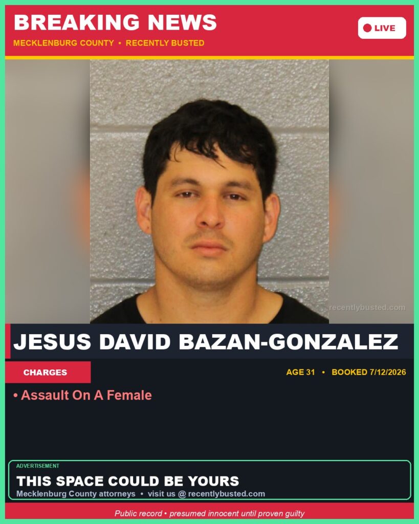 Booking photo of JESUS DAVID BAZAN-GONZALEZ
